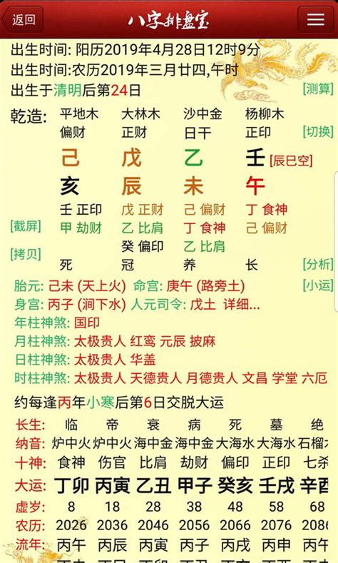 八字排盘分析|八字排排: 会专业分析的八字排盘